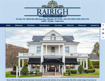 Rairigh Funeral Homes LTD, Hillsdale, PA