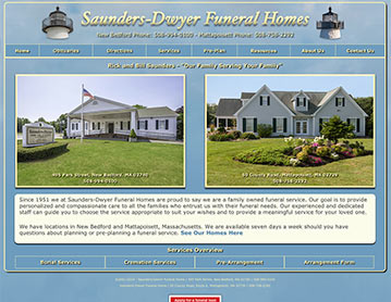 Saunders-Dwyer Funeral Home, New Bedford and Mattapoisett, MA